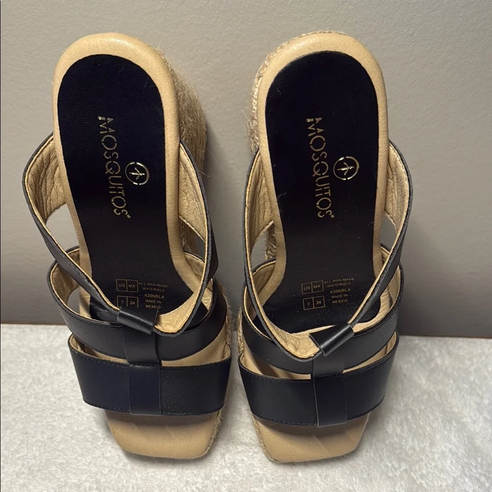 Mosquitos Sandals Espadrilles Wedge High Heel Platform size 7 - Picture 6 of 11